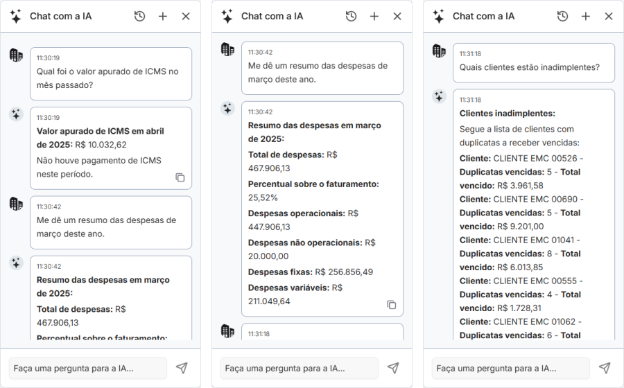 chat com ia duvidas faq