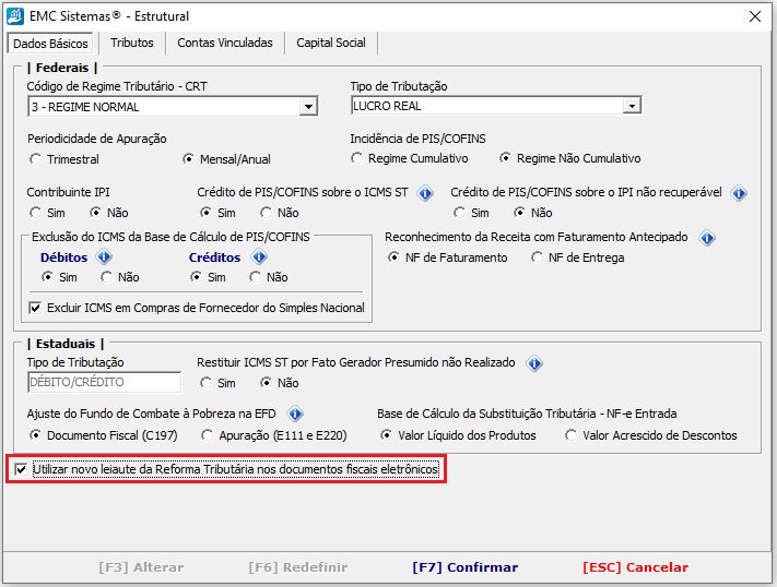 configuracao estrutural reforma tributaria